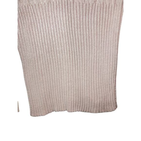 AXCESS Light Pink Cable Knit Sweater Turtle Neck Pullover - Picture 4 of 7